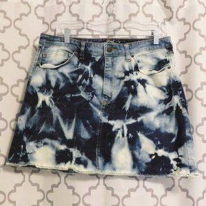 Universal Thread Blue Denim Tie Dyed Skirt - 10 (EUC)